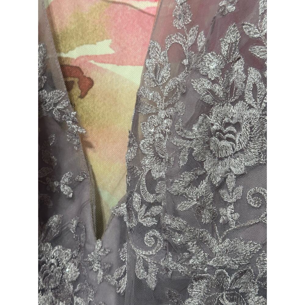 Bridesmaid Dress Lavender Cap Sleeve, Lace, Plus Size Size 24, Flowy, Beachy NWT - Picture 3 of 9